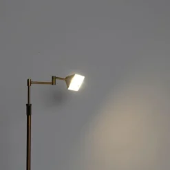 QAZQA Schlafzimmerlampen|Esszimmerlampen*Design Stehleuchte Bronze inkl. LED mit Touch Dimmer - Notia