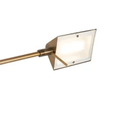 QAZQA Schlafzimmerlampen|Esszimmerlampen*Design Stehleuchte Bronze inkl. LED mit Touch Dimmer - Notia