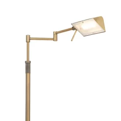 QAZQA Schlafzimmerlampen|Esszimmerlampen*Design Stehleuchte Bronze inkl. LED mit Touch Dimmer - Notia