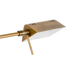 QAZQA Schlafzimmerlampen|Esszimmerlampen*Design Stehleuchte Bronze inkl. LED mit Touch Dimmer - Notia