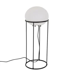 QAZQA Gartenbeleuchtung|Stehlampen Außen*Design Stehleuchte für den Außenbereich in Schwarz - Jannie