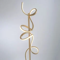 Paul Neuhaus Küchenlampen|Led-Stehlampen*Design Stehleuchte Messing inkl. LED und Dimmer - Krisscross