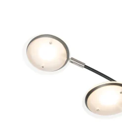 QAZQA Schlafzimmerlampen|Küchenlampen*Design Stehleuchte schwarz inkl. LED 5-flammig - Sixties Trento