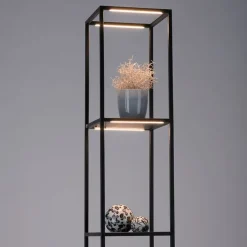 Paul Neuhaus Led-Stehlampen|Stehlampen*Design Stehleuchte schwarz inkl. LED mit Touchdimmer - Jitske