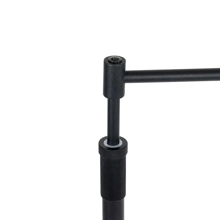 QAZQA Schlafzimmerlampen|Esszimmerlampen*Design Stehleuchte schwarz inkl. LED mit Touch Dimmer - Notia