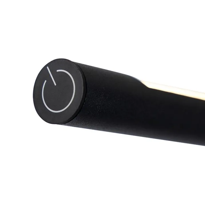 QAZQA Schlafzimmerlampen|Küchenlampen*Design Stehleuchte schwarz inkl. LED mit Touchdimmer - Palka