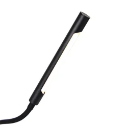 QAZQA Schlafzimmerlampen|Küchenlampen*Design Stehleuchte schwarz inkl. LED mit Touchdimmer - Palka