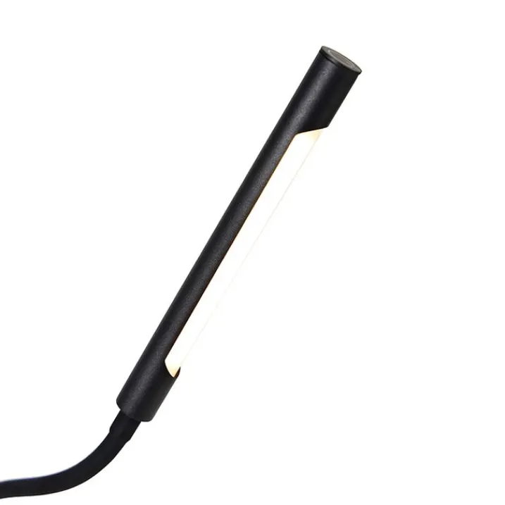 QAZQA Schlafzimmerlampen|Küchenlampen*Design Stehleuchte schwarz inkl. LED mit Touchdimmer - Palka