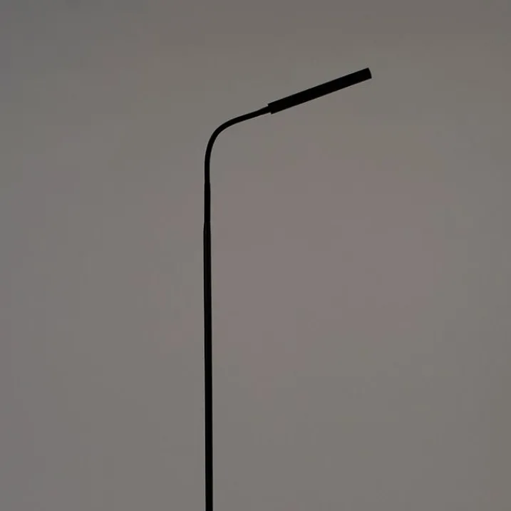 QAZQA Schlafzimmerlampen|Küchenlampen*Design Stehleuchte schwarz inkl. LED mit Touchdimmer - Palka