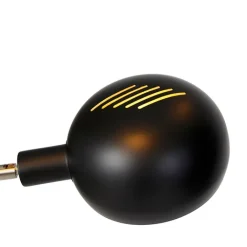 QAZQA Esszimmerlampen|Wohnzimmerlampen*Design Stehleuchte schwarz 5-Licht - Sixties