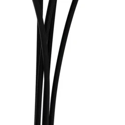 QAZQA Esszimmerlampen|Wohnzimmerlampen*Design Stehleuchte schwarz 5-Licht - Sixties