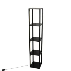 QAZQA Led-Stehlampen|Stehlampen*Design Stehleuchte schwarz inkl. LED 3 Stufen dimmbar - Tianna