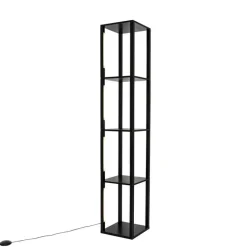 QAZQA Led-Stehlampen|Stehlampen*Design Stehleuchte schwarz inkl. LED 3 Stufen dimmbar - Tianna