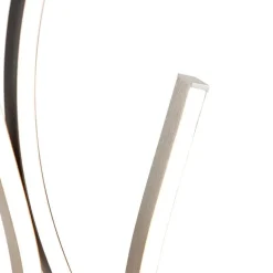 Trio Leuchten Led-Stehlampen|Stehlampen*Design Stehleuchte Schwarz mit Silber inkl. LED Dimmbar - Blaze