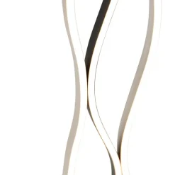 Trio Leuchten Led-Stehlampen|Stehlampen*Design Stehleuchte Schwarz mit Silber inkl. LED Dimmbar - Blaze