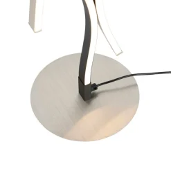 Trio Leuchten Led-Stehlampen|Stehlampen*Design Stehleuchte Schwarz mit Silber inkl. LED Dimmbar - Blaze