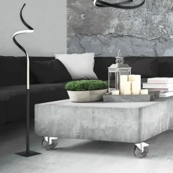 Trio Leuchten Led-Stehlampen|Stehlampen*Design Stehleuchte schwarz inkl. LED 3-stufig dimmbar - Koers