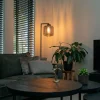 QAZQA Küchenlampen|Stehlampen*Design Stehleuchte schwarz mit Rauchglas - Qara