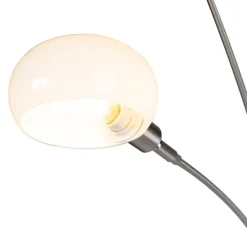 QAZQA Stehlampen|Wohnzimmerlampen*Design Stehleuchte Stahl 5 Leuchten - Sixties Marmo