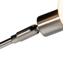 QAZQA Stehlampen|Wohnzimmerlampen*Design Stehleuchte Stahl 5 Leuchten - Sixties Marmo