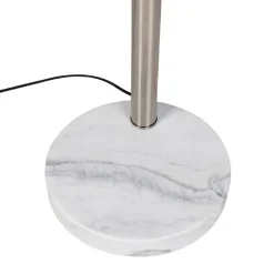 QAZQA Stehlampen|Wohnzimmerlampen*Design Stehleuchte Stahl 5 Leuchten - Sixties Marmo