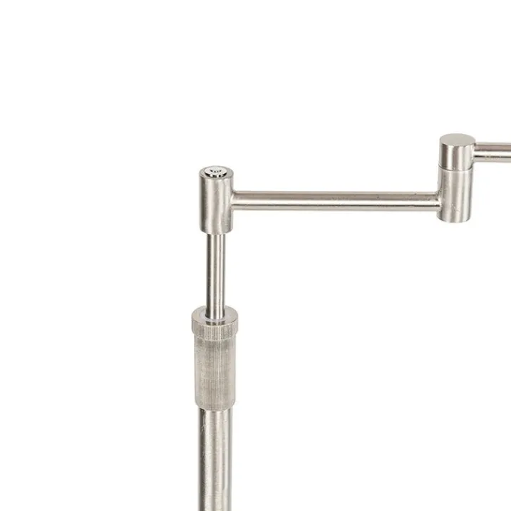 QAZQA Schlafzimmerlampen|Küchenlampen*Design Stehleuchte Stahl inkl. LED mit Touch Dimmer - Notia