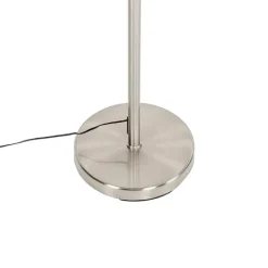 QAZQA Schlafzimmerlampen|Küchenlampen*Design Stehleuchte Stahl inkl. LED mit Touch Dimmer - Notia