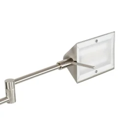 QAZQA Schlafzimmerlampen|Küchenlampen*Design Stehleuchte Stahl inkl. LED mit Touch Dimmer - Notia