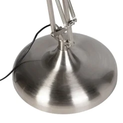 QAZQA Wohnzimmerlampen|Schlafzimmerlampen*Design Stehleuchte Stahl Verstellbar - Hobby