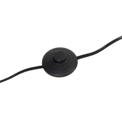 QAZQA Stehlampen|Wohnzimmerlampen*Design Stehleuchte Stahl mit beigem Leinenschirm - Reichhaltig