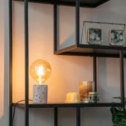 QAZQA Schlafzimmerlampen|Küchenlampen*Design Tischlampe rosa Granit - Baranda