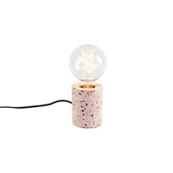 QAZQA Schlafzimmerlampen|Küchenlampen*Design Tischlampe rosa Granit - Baranda