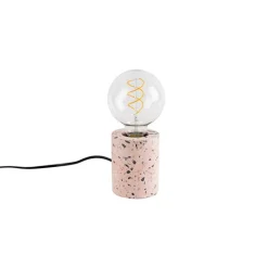 QAZQA Schlafzimmerlampen|Küchenlampen*Design Tischlampe rosa Granit - Baranda