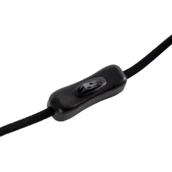 QAZQA Tischlampen|Wohnzimmerlampen*Design Tischlampe schwarz mit Rauchglas auf Standard - Kuppel