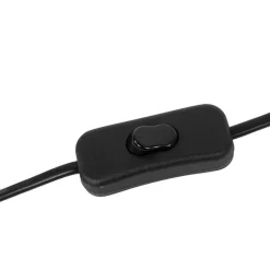 QAZQA Tischlampen|Wohnzimmerlampen*Design Tischlampe schwarz mit Holz - Bosk