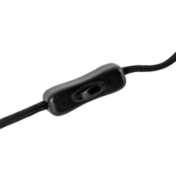 QAZQA Tischlampen|Wohnzimmerlampen*Design Tischlampe schwarz mit Rauchglas - Kuppel