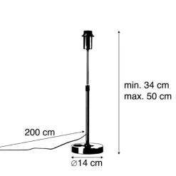 QAZQA Küchenlampen|Leuchten Ohne Schirm*Design Tischleuchte Gold Verstellbar - Parte
