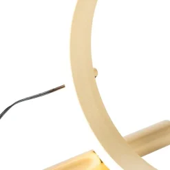 QAZQA Led-Tischleuchten|Tischlampen*Design Tischleuchte Messing inkl. LED 3-stufig dimmbar - Navara