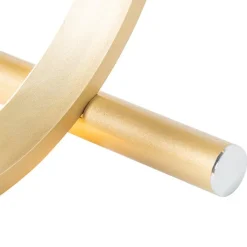 QAZQA Led-Tischleuchten|Tischlampen*Design Tischleuchte Messing inkl. LED 3-stufig dimmbar - Navara