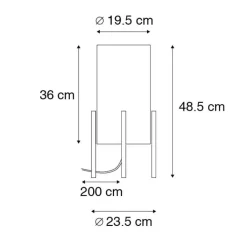 QAZQA Tischlampen|Wohnzimmerlampen*Design Tischleuchte schwarz mit Samtschirm schwarz/gold - Rich