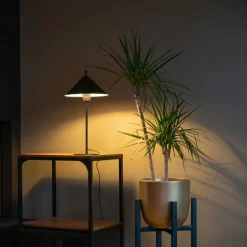 QAZQA Küchenlampen|Tischlampen*Design Tischleuchte schwarz - Triangolo