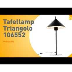 QAZQA Küchenlampen|Tischlampen*Design Tischleuchte schwarz - Triangolo