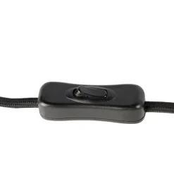 QAZQA Lampen Für Dein Homeoffice|Schlafzimmerlampen*Design Tischleuchte schwarz mit Rauchglas - Bliss