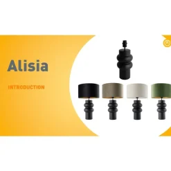 QAZQA Tischlampen|Wohnzimmerlampen*Design Tischleuchte schwarzer Samtlampenschirm schwarz mit Gold 35 cm - Alisia