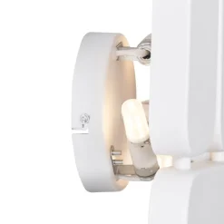 QAZQA Wandleuchten|Wohnzimmerlampen*Design Wall Lamp White 3-Lights - Planes