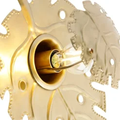 QAZQA Wandleuchten|Wohnzimmerlampen*Design Wandleuchte Antik Gold - Carballo