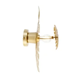 QAZQA Wandleuchten|Wohnzimmerlampen*Design Wandleuchte Antik Gold - Carballo