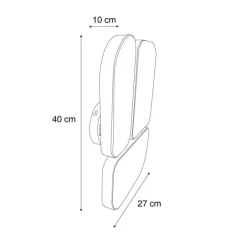 QAZQA Küchenlampen|Wandleuchten*Design Wandleuchte Beige 3-flammig - Planes