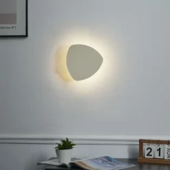 QAZQA Wandleuchten|Wohnzimmerlampen*Design Wandleuchte Beige Organisch 20 cm 2-flammig - Pulley