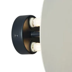 QAZQA Wandleuchten|Wohnzimmerlampen*Design Wandleuchte Beige Organisch 20 cm 2-flammig - Pulley